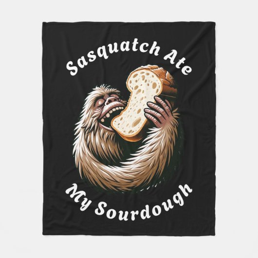 Sasquatch at mijn zuurdesem fleece deken (Voorkant)