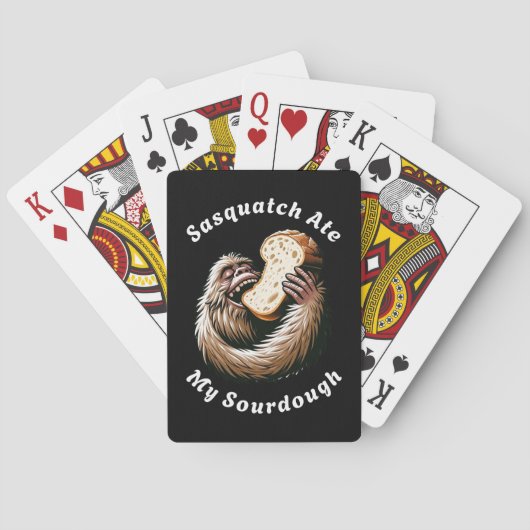 Sasquatch at mijn zuurdesem pokerkaarten (Achterkant)