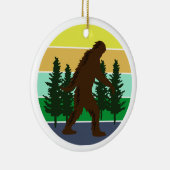 Sasquatch Believer |  Sunset Bigfoot Keramisch Ornament (Rechts)