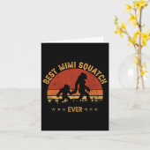 Sasquatch Beste Mimi Squatch Ooit Bigfoot Oma M Kaart (Gele Bloem)