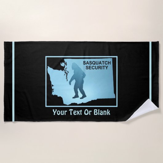 Sasquatch Beveiliging - Washington Strandlaken (Voorkant)