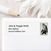 Sasquatch Big Foot Legend Art Etiket (Insitu)