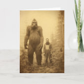 Sasquatch / Big Foot Wenskaart, Cryptids Kaart (Voorkant)