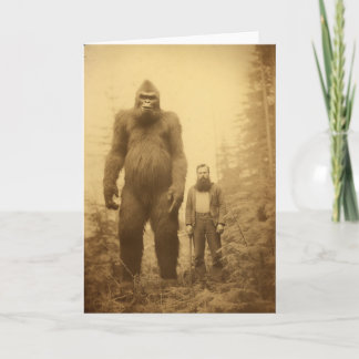 Sasquatch / Big Foot Wenskaart, Cryptids Kaart
