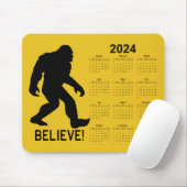 Sasquatch (Bigfoot) 2024 Kalender Muismat (Met muis)