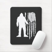 Sasquatch Bigfoot American Flag Muismat (Met muis)