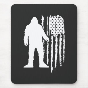 Sasquatch Bigfoot American Flag Muismat