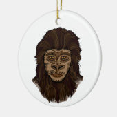 Sasquatch Bigfoot Ape Cryptid Monster Keramisch Ornament (Links)