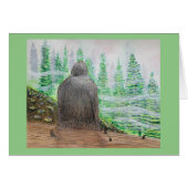 Sasquatch Bigfoot art - "Master of Zijne Domeinen" (Voorkant Horizontaal)