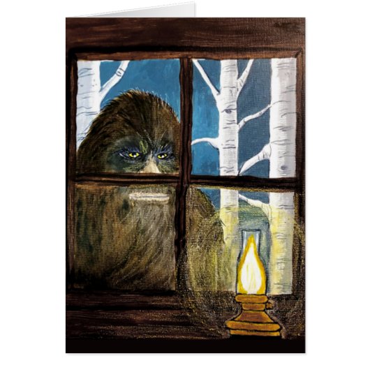 Sasquatch Bigfoot Art - "People Watcher" (Voorkant)