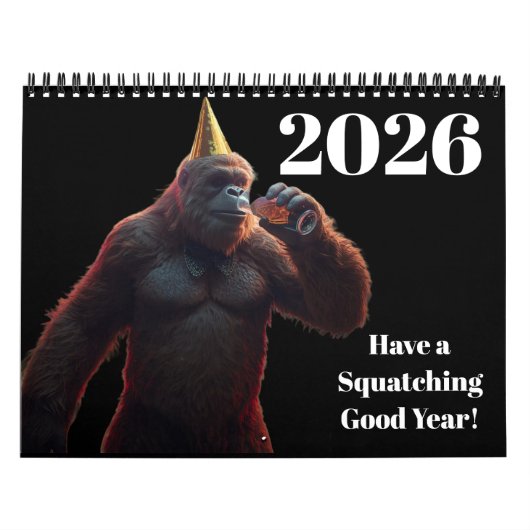 Sasquatch Bigfoot Calendar Kalender (Hoes)