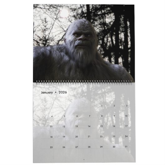 SASQUATCH BIGFOOT CALENDAR - VOLUME 2 KALENDER (Jan 2026)