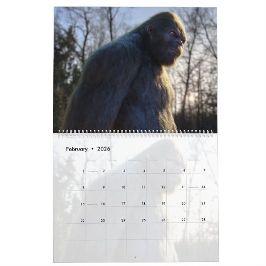 SASQUATCH BIGFOOT CALENDAR - VOLUME 3 KALENDER (Feb 2026)