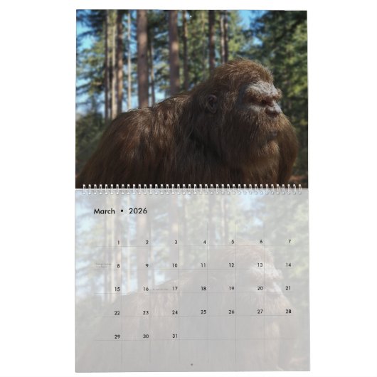 SASQUATCH / BIGFOOT CALENDAR - VOLUME 5 KALENDER (Mar 2026)