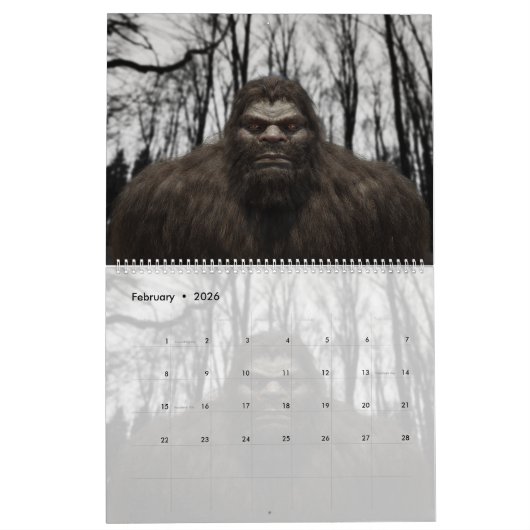 SASQUATCH / BIGFOOT CALENDAR - VOLUME 5 KALENDER (Feb 2026)