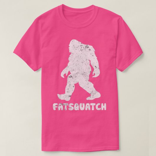 Sasquatch Bigfoot Fat T-shirt (Design voorkant)