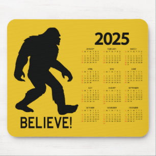 Sasquatch (Bigfoot) Geloof 2025 Kalender Muismat