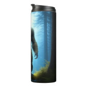 Sasquatch Bigfoot-gelovigen Thermosbeker (Geroteerd rechts)