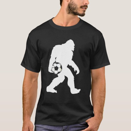 Sasquatch Bigfoot Goalkeeper Funny Voetbal Kind T-shirt (Voorkant)