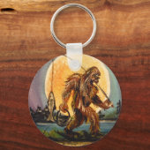Sasquatch Bigfoot Gone Vist Original Sleutelhanger (Voorkant)