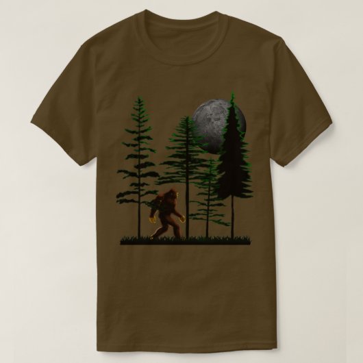 Sasquatch Bigfoot Hiding In Forest Perfect Giftbig T-shirt (Design voorkant)