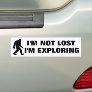 Sasquatch / bigfoot: IK BEN NIET VERLOREN Bumpersticker