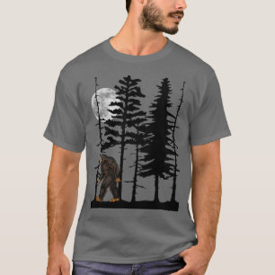 Sasquatch Bigfoot in het bos Halloween T-shirt