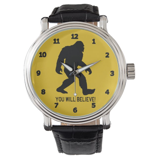 Sasquatch (Bigfoot) je zult geloven! Horloge (Voorkant)
