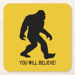 Sasquatch (Bigfoot) je zult geloven! Kartonnen Onderzetters