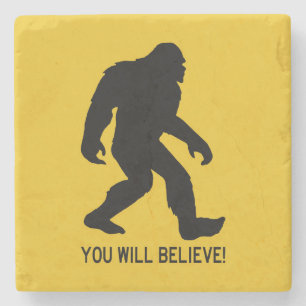 Sasquatch (Bigfoot) je zult geloven! Stenen Onderzetter
