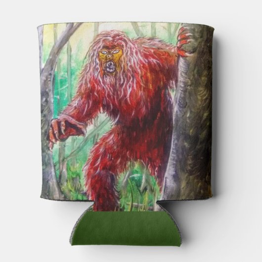 Sasquatch Bigfoot Koelbox Coozie (Achterkant)