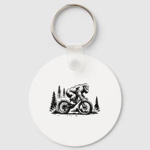 Sasquatch Bigfoot Mountainbiken Grappige fiets Wie Sleutelhanger