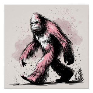 Sasquatch Bigfoot  Perfect Poster