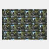 Sasquatch Bigfoot Reflection in Lake Inpakpapier Vel (Voorkant)