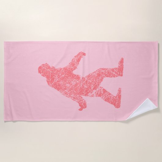 Sasquatch Bigfoot Silhouette Squatchin Strandlaken (Voorkant)