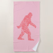 Sasquatch Bigfoot Silhouette Squatchin Strandlaken (Voorkant)