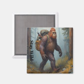 Sasquatch Bigfoot sticker Magnet (Voorkant / Achterkant)