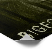 SASQUATCH, BIGFOOTPrint, het Papier van het Poster (Hoek)