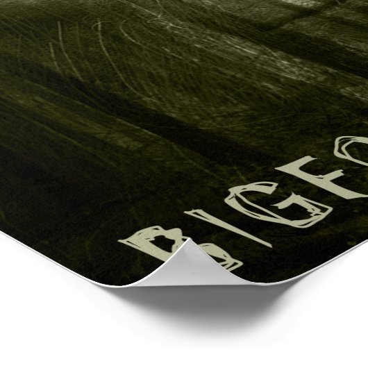 SASQUATCH, BIGFOOTPrint, het Papier van het Poster (Hoek)