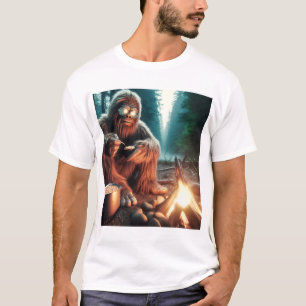 Sasquatch bij het kampvuur t-shirt