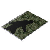 Sasquatch Black Silhouette Digital Camouflage Notitieboek (Linkerzijde)
