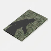 Sasquatch Black Silhouette Digital Camouflage Post-it® Notes (Schuin)