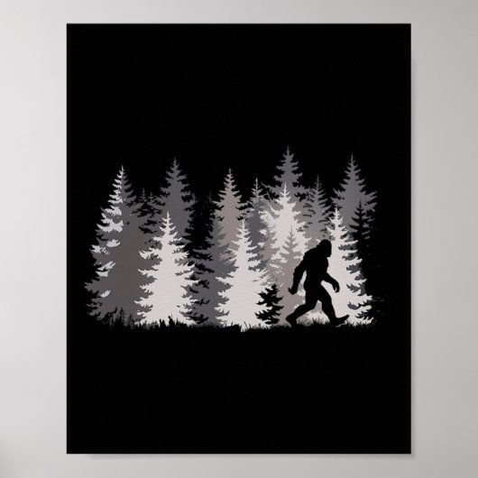 Sasquatch bos legende natuur poster (Voorkant)