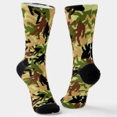 Sasquatch Camouflage Kamperen Sokken (Gebogen)