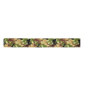 Sasquatch Camouflage Patroon Bigfoot Party Satijnen Lint (Voorkant)