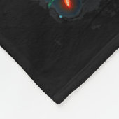 Sasquatch Christmas Lights Holiday Believe  Fleece Deken (Hoek)