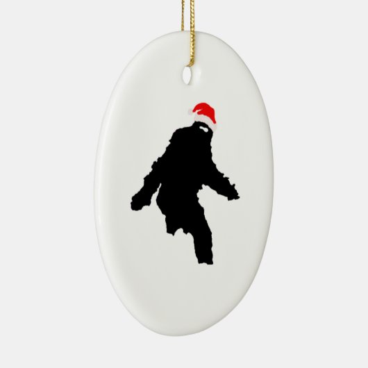 Sasquatch Claus Keramisch Ornament (Rechts)