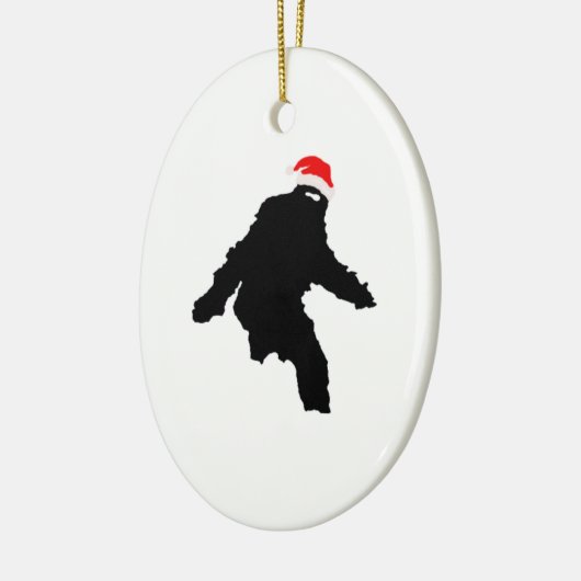 Sasquatch Claus Keramisch Ornament (Links)