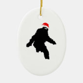 Sasquatch Claus Keramisch Ornament (Voorkant)