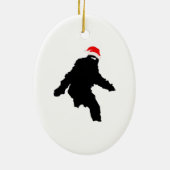 Sasquatch Claus Keramisch Ornament (Achterkant)